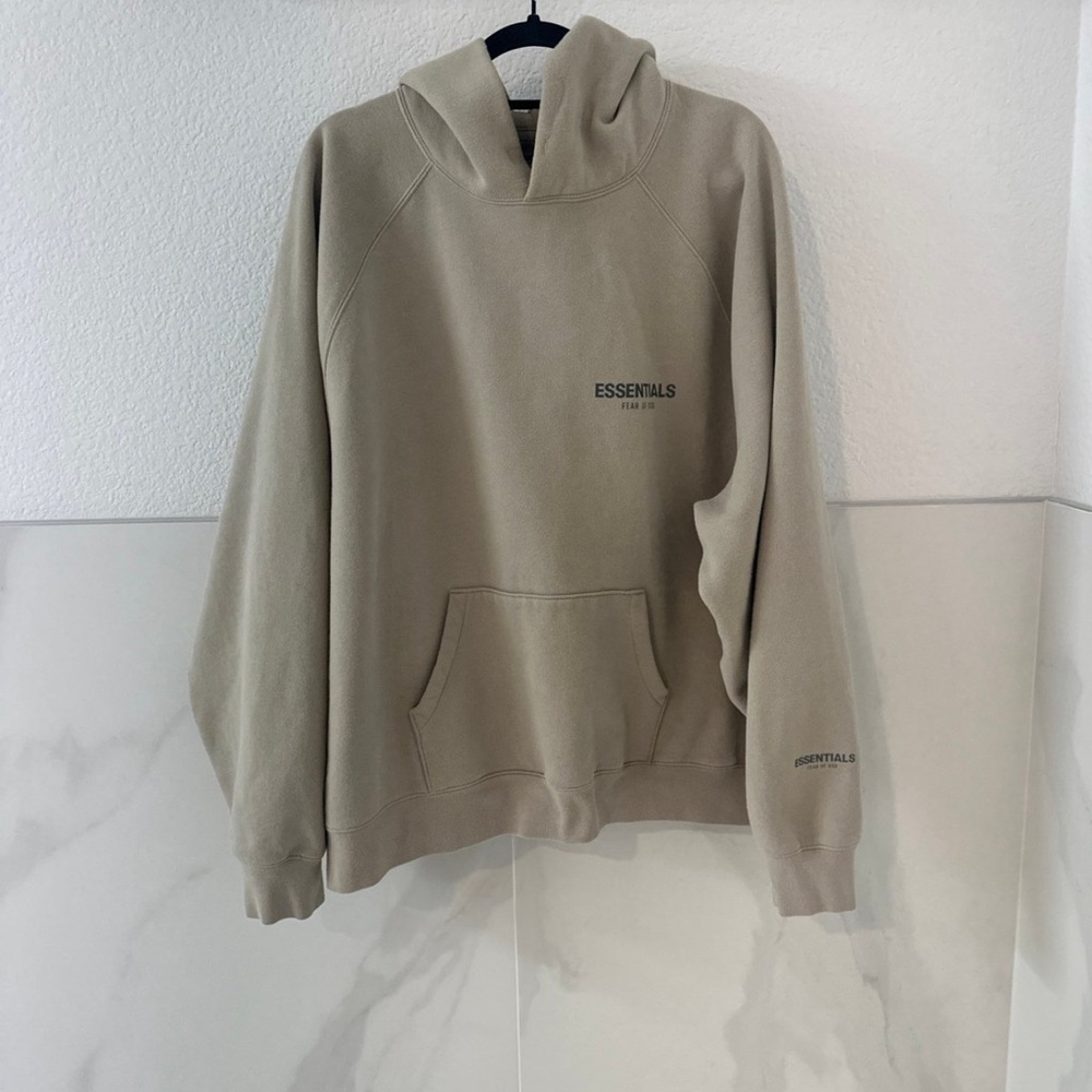 Fear of God Tan Pullover Hoodie Sweatshirt